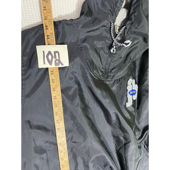 Vintage Joe Boxer Anorak Jacket Men's XL Embroidered Flanel Lined Blue - Picture 4 of 8